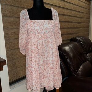 Pink Spotted Dress
